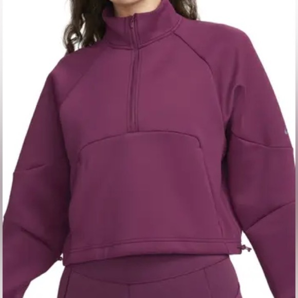 Nike Dri-FIT Prima Women's 1/2-Zip Training Top Size Medium Plum Pullover NWT - Picture 13 of 13